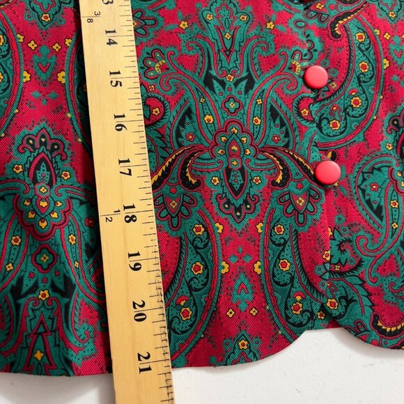 Pendleton Plus Country Sophisticates Petite Paisley Wool Blend Blazer Jacket 14 - Picture 11 of 12